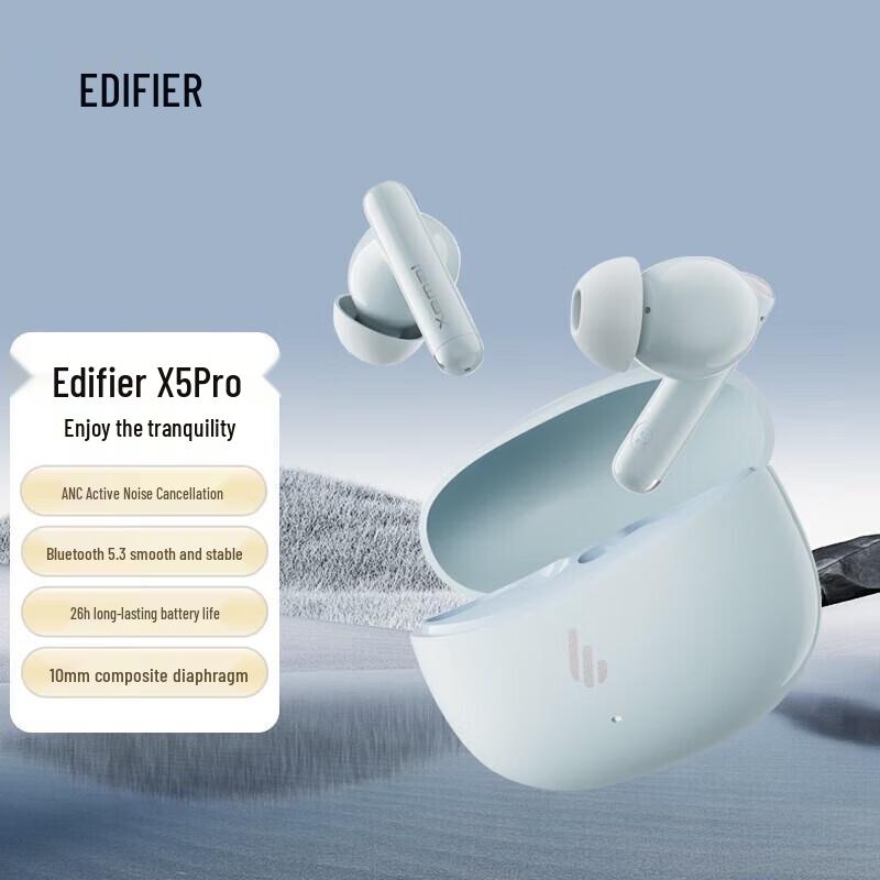 

EDIFIER X5 Pro Ear Clip True Wireless Active Noise Cancelling Earbuds