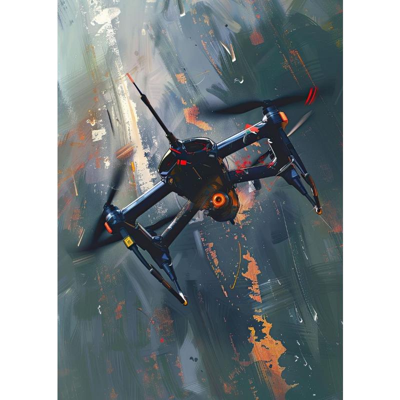 

Drones Abstract Watercolors Art Painting Poster Canvas Printing Drones Lovers Home Room Aesthetic Wall Decor Drones Prints Decor 21cm×30cm NoFrame