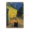 Terrasse Des Cafes Metal Plaque Living Room Wall Cave Party Designs Bar Cave Tin Sign Poster