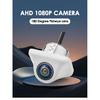 Smartour AHD 1080P Telecamera per Auto Obiettivo Fisheye Visione Notturna Starlight Colore Bianco HD Telecamera Posteriore per Auto per Schermo Radio Android