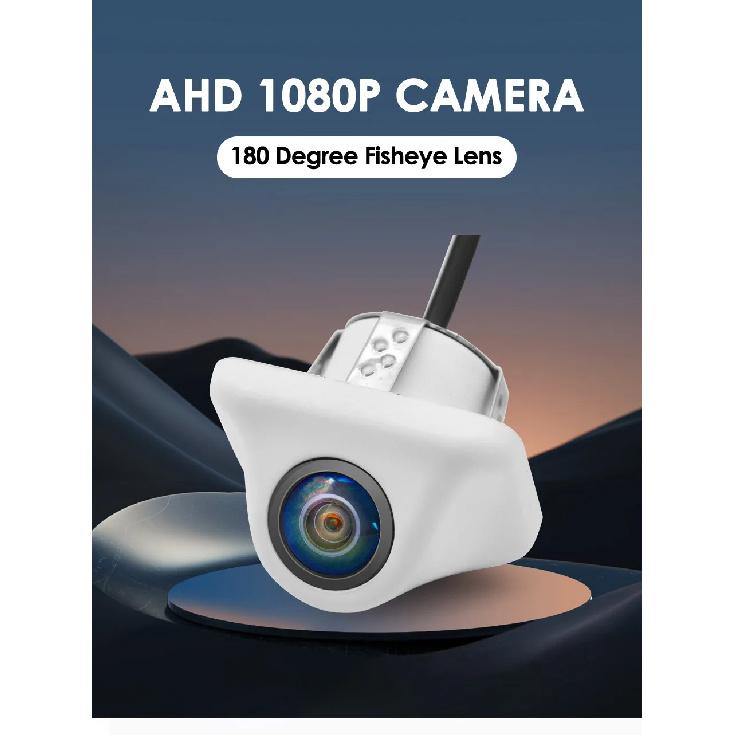 Smartour AHD 1080P Telecamera per Auto Obiettivo Fisheye Visione Notturna Starlight Colore Bianco HD Telecamera Posteriore per Auto per Schermo Radio Android