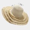 Wide Brim Sun Hat Sun Protection Fisherman Hat Women Fashion Straw Hat  For Beach Holiday Vacation