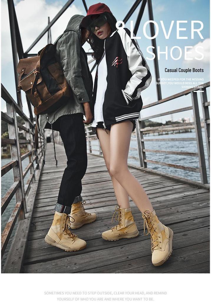2024 Autumn Plus Size Outdoor High-Top Hiking Boots - Genuine Leather for Men & Women