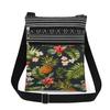 1 Stück Stofftasche mit Pflanzenmuster Damen Umhängetasche Posttasche 6918