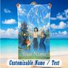 Beach Towel Custom Name Text, Quick Dry Large Towel For Beach HomeHowl's Moving Castle