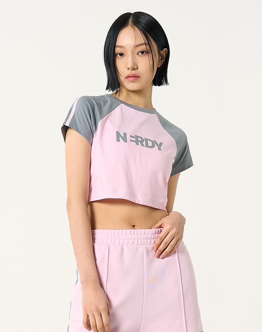 Женская розовая укороченная футболка с коротким рукавом Ndy Ny Pink/Xs