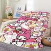 Cute cartoon My M-Melody Blanket For Soft Throw Blanket for Picnic Bed Sofa Home Bedroom Cozy Warm Comfortable