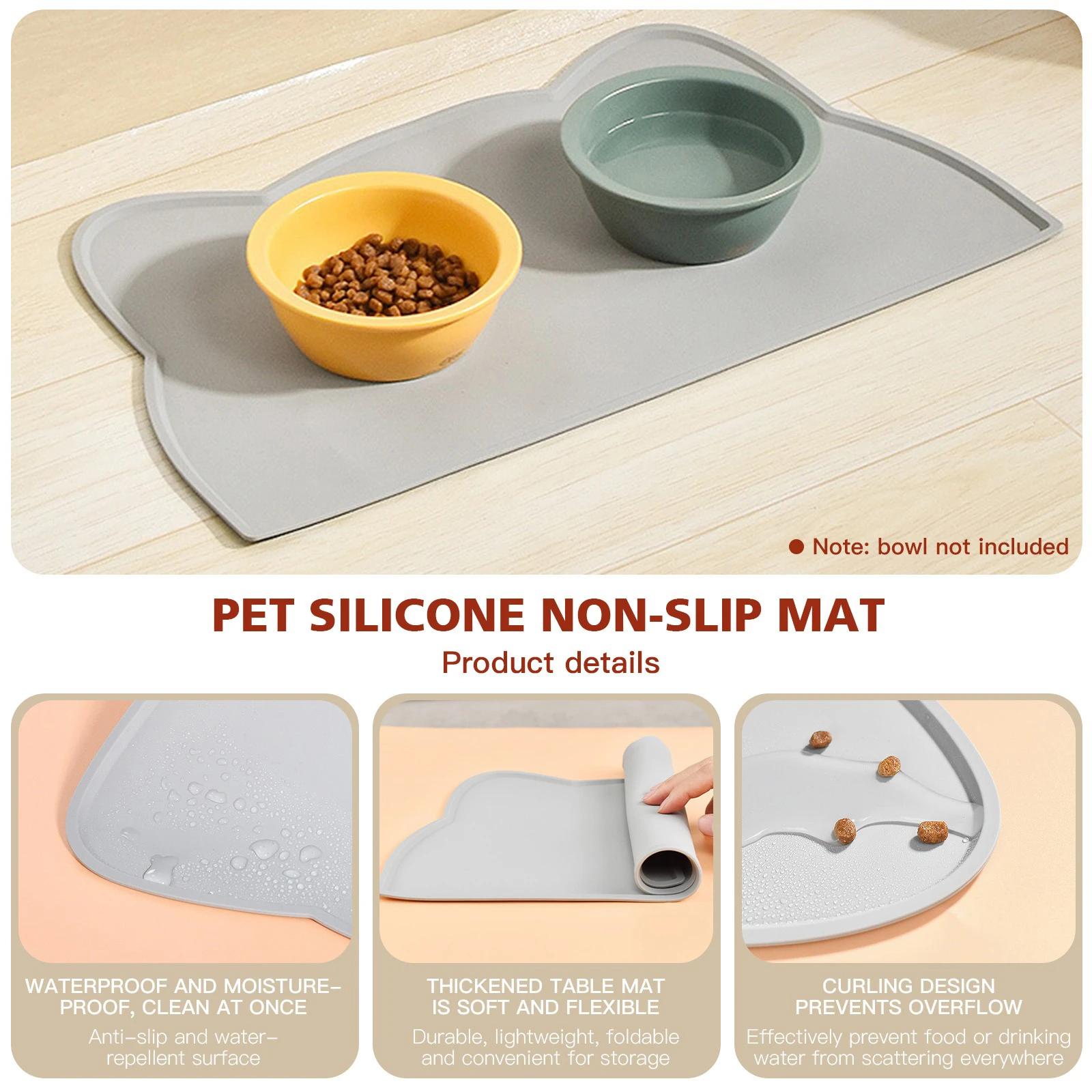 

Pet Portable Bed Cats Waterproof Beds and Furniture Leak-proof Anti-slip Feeding Mat Accessories for Cats Cats and Dog Bowl Mat