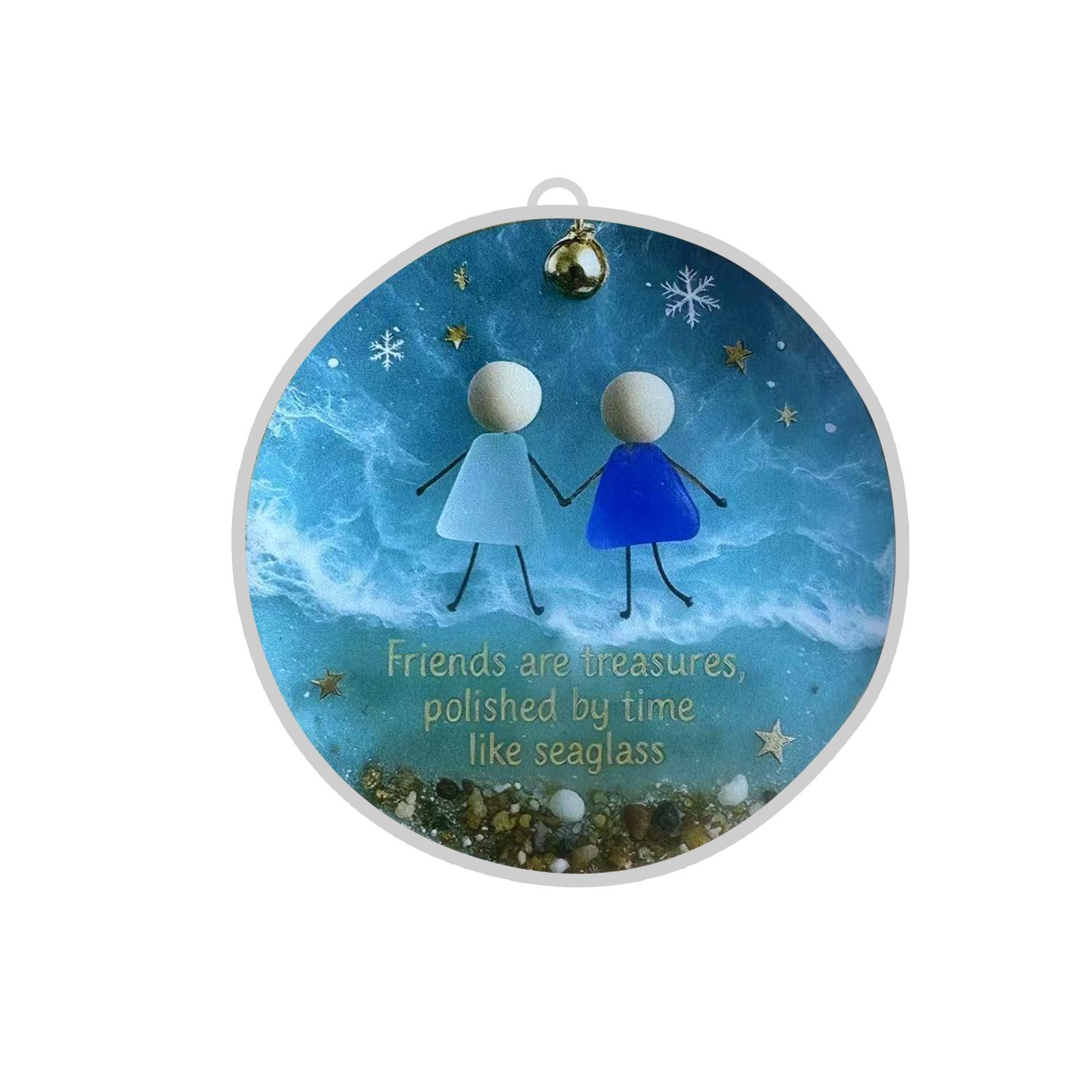 

2D Acrylic Christmas Tree Decoration Pendant To Commemorate Friendship Christmas Small Gift One Size