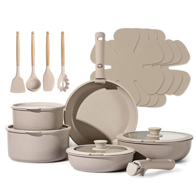 Zhishi 19-Piece Non-stick Ceramic Cookware Set
