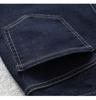Dark Blue High-Waist Slimming Straight-Leg Cropped Jeans for Women - Spring 2025