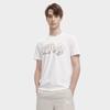 Fila Cartoon Logo Round Neck Short Sleeve T-Shirt Men Tops Cloud-Mushroom-White F11M329113FWT