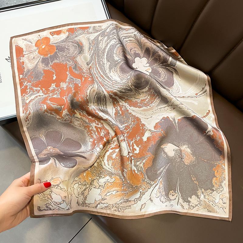 100% Silk Scarf Women Mulberry Luxury High Quality Spring Square Fashion Foulard Female Lady Shawl Wraps Hijab Bandana Scarves
