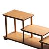 Elegant Wooden Display Stand for Fragrance Bottles and Collectible Figurines