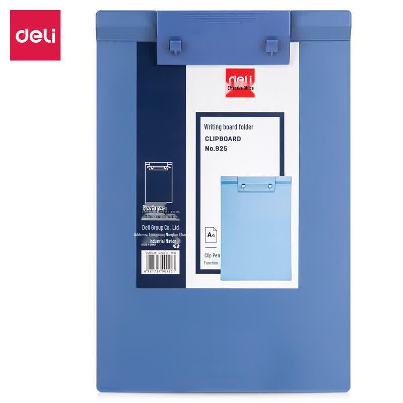 Deli 925 A4 Translucent Plastic Clipboard with Scale