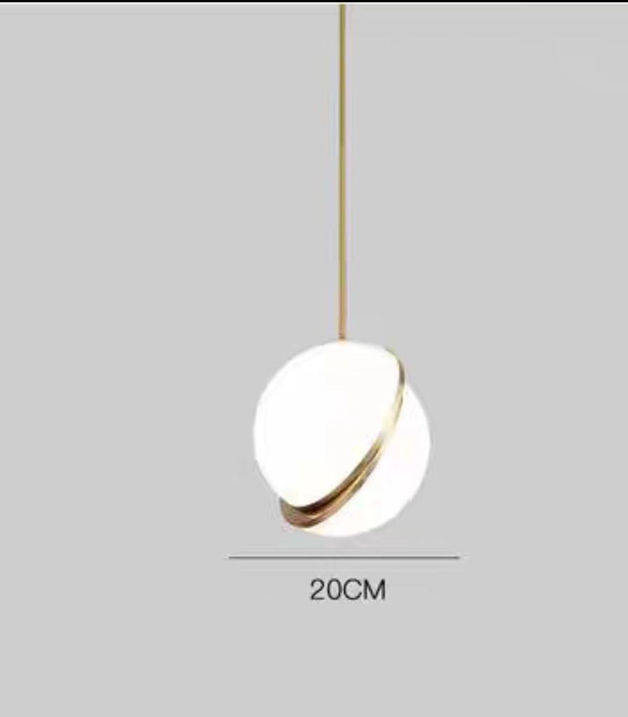 Modern Nordic Glass Pendant Light for Coffee Shop or Bedroom