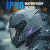 IPX6 Motorcycle Bluetooth 5.3 Intercom 1080P Dashcam 120° Camera 50H Battery