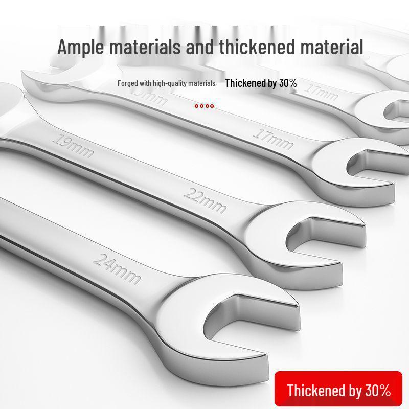 Plum Blossom Double-End Open Wrench Set - Universal Car Repair Tool Kit