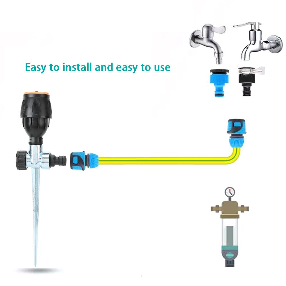 Lawn Watering Sprinkler 360 Degrees Rotating Garden Irrigation Courtyard Cooling Tool Accessory