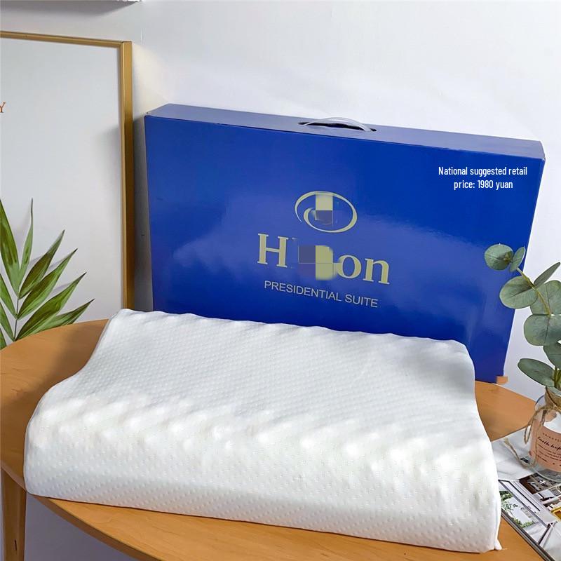 Latex-Kissen im Hill-Stil für Nackenschutz - Kissen mit langsamer Rückfederung zur Halswirbelstütze, Ideal für Veranstaltungen und als Geschenk