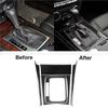 5Pcs Carbon Fiber Interior Gear Shift Cover Trim For Mercedes-Benz W204 2007-13