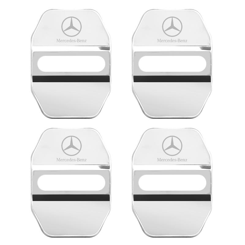 

4pcs For Mercedes Benz W204 MB AMG W203 E300 GLE GLC W168 W169 W176 W177 W205 W212 W213 Car Buckle Door Lock Cover styling