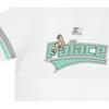 Palace Starter Collaboration FW22 Letter Print Striped Crew Neck Short Sleeve T-Shirt Unisex T-Shirts White PAL-FW22-372