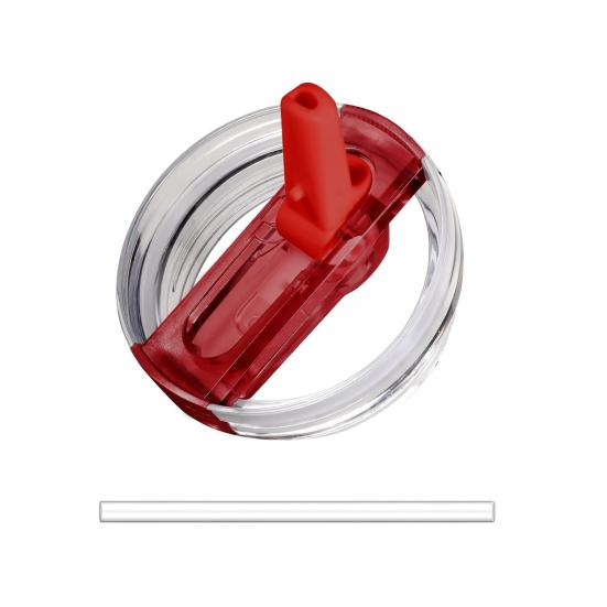 Flip Straw Lid for 40 Oz Tumbler Leak Proof Replacement BPA-Free Reusable Cup Lid for Water Juice Milk Tea