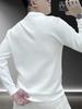 Autumn Trendy Men's Round Neck Hoodie - Golden Horse Print, Versatile Long Sleeve Casual Wear.