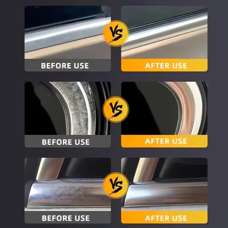 New All-in-One Chrome Polish Paste - Multi-Surface Renewal Easy Apply Long-Lasting Shine
