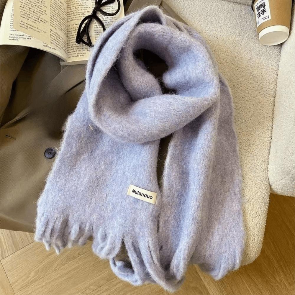 Soft Cashmere Scarf Solid Color Shawl Wrap New Winter Wool Scarf  Women