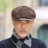 Men Casual First Layer Cowhide Leather Cap Men Real Cowhide Leather Caps Male Fall Genuine Real Cow Leather Berets