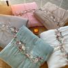 Class A Retro High-Gram Embroidery Strap Washed Cotton, Imitation Hemp Cotton And Linen Bed Sheet Quilt Cover