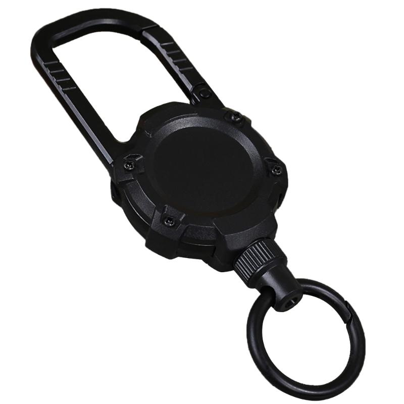 Anti-thefts Telescopic Keychain Retractable Hook Keychain Telescopic Burglars Chain Keyholder Keyring Accessories 70cm чёрный