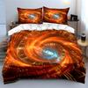Galaxy Clockwork Art Decor Soft Comfortable Duvet Cover Bedding Set Included 1*Duvet Cover & 2*Pillowcases, Gift