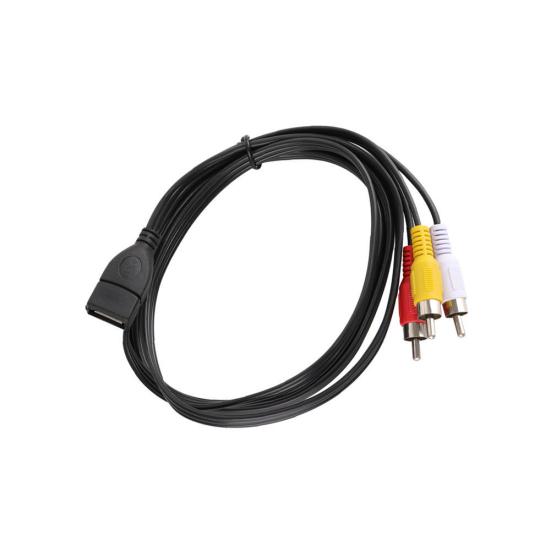 DOONJIEY USB 2.0 A Female To 3 RCA Male Audio Video AV Adapter Cable for PC TV