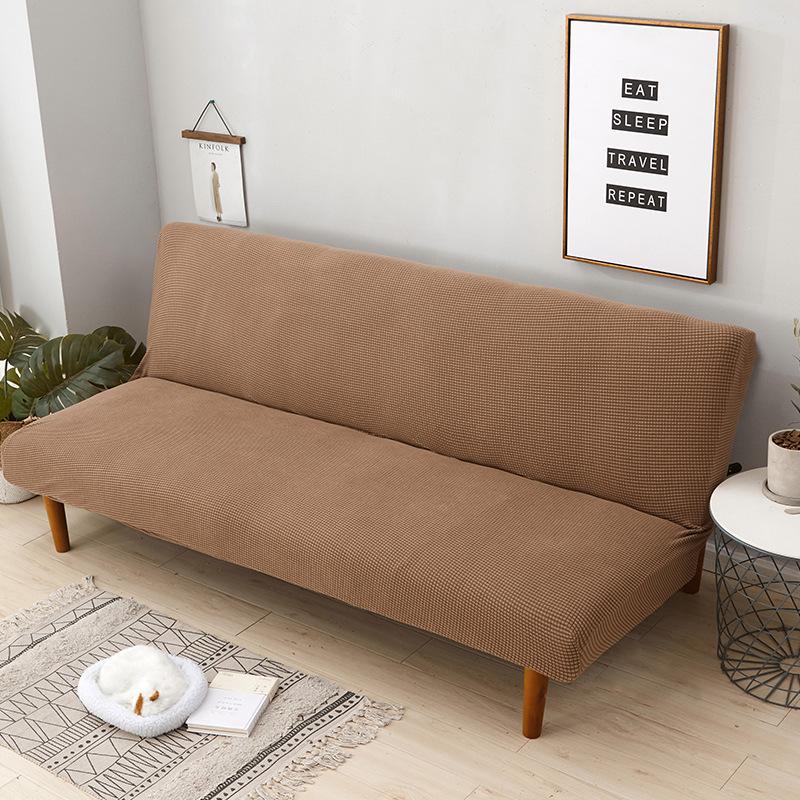 Velvet Full Covered Sofa Mattress Cover Simple Folding Without Armrest Stretch Sofa Cover Cover Fabric All-Inclusive Universal