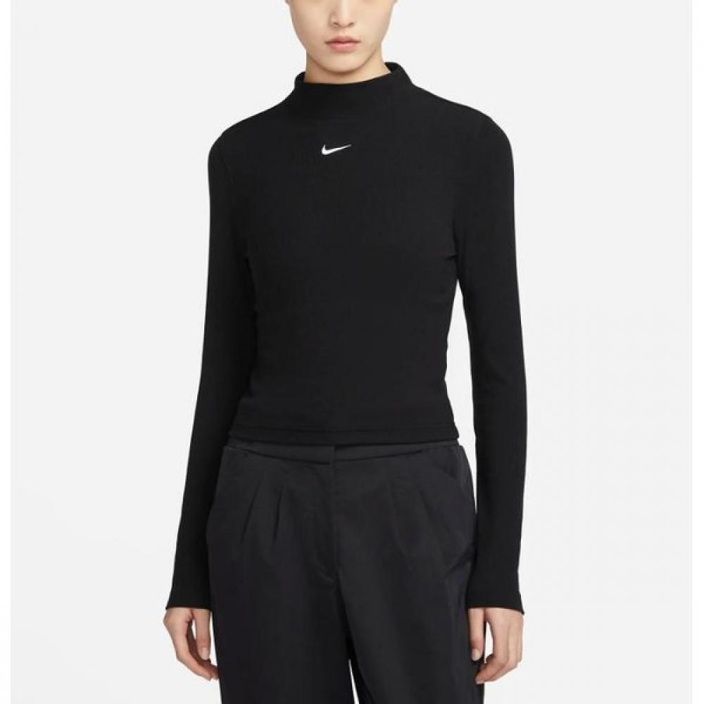 

Nike Women S Ribbed Mock Neck Long Sleeve Top Dd4 Dv7881 010 DV7881 010 80