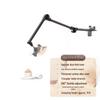 Adjustable 360° Rotating Metal Phone & Tablet Stand for Bedside or Desktop Use
