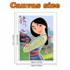 Disney Pearl Painting Anime Mulan Art Kit Adult Beginner Home Wall Decor Special Shape