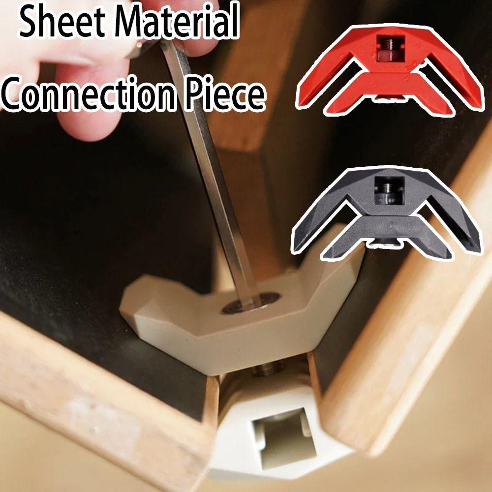 Wood Board Joining Sheet Material Connection Piece No Drill Corner Joint Fastener