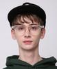 Eseubika Heart-C02 Transparent Horn-Rimmed Glasses