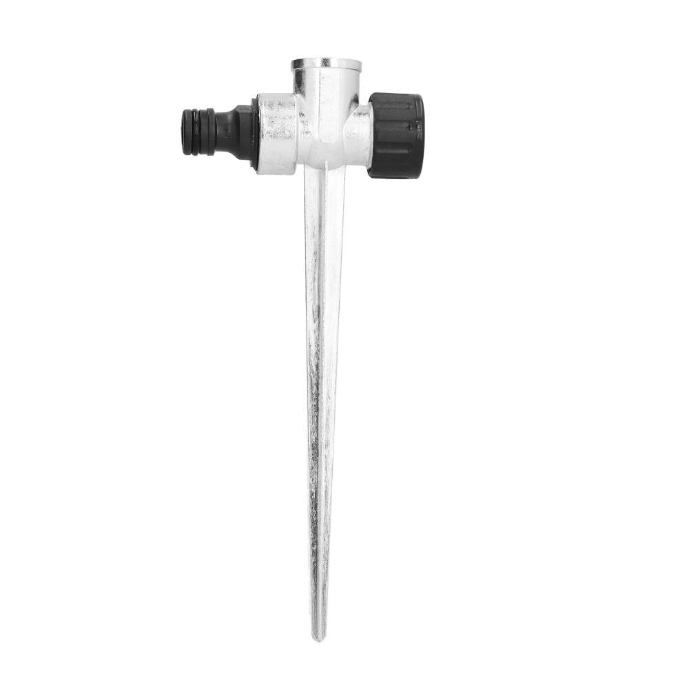 5PCS Silver Lawn Sprinkler Spike Base Zinc Alloy Lawn Sprinkler Spike for Yard  Plant Watering