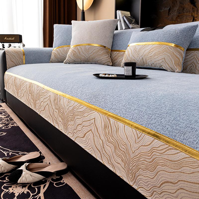 

Универсальная подушка для дивана на все сезоны 2024 новинка, нескользящая подушка для сиденья, простой современный стиль, чехол для дивана в гостиную, тканевое одеяло-полотенце 70*70cm