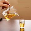 Japansk värmebeständig tekanna i glas med handtag & rättvisekopp – Glas teservis för bryggning