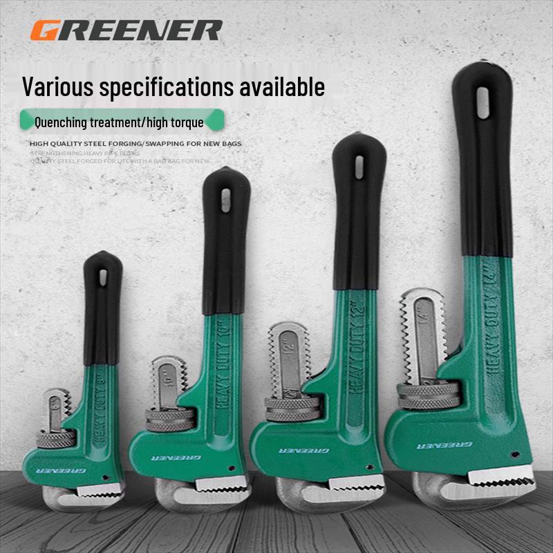 Brangdy 18-inch Multifunctional Self-Tightening Pipe Wrench