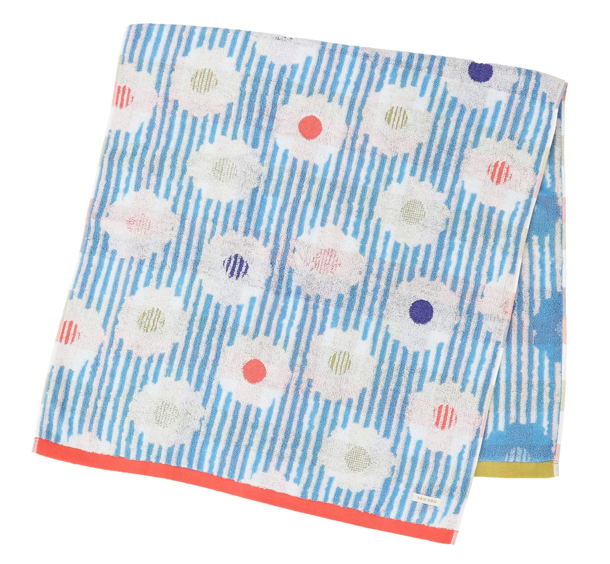 

Marushin Bath Karen Made in Imabari Certified 6165001500 SOU SOU Towel, 60x120cm, Shiragiku, Japan, Towel,
