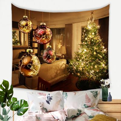 Decorazione dell'albero di Natale Arazzo da appendere alla parete Boho Hippie Tessuto di stoffa Grande arazzo Estetico decorativo Decorazioni per la casa