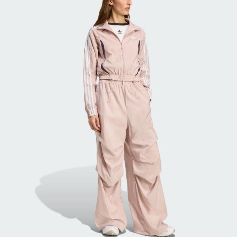 Adidas SS25 Adilenium Sports Series Team Star Zip Comfortable Striped Long Sleeve Jacket Women Jacket KE9787