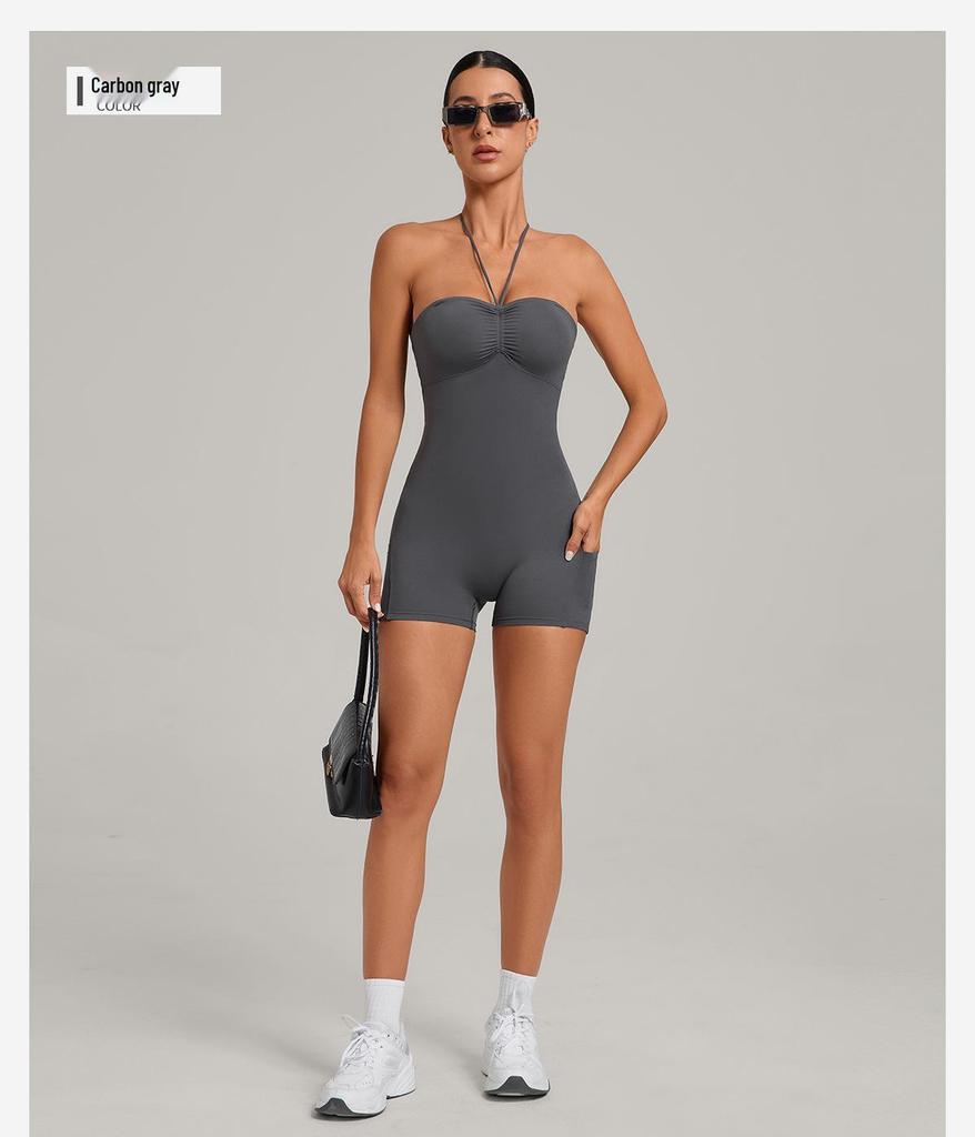 Women's Multi-Wear Yoga and Running Jumpsuit with Side Pockets